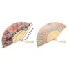 2PCS/SET Vintage Handheld Fan Traditional Bamboo Fan Creative Ancient Folding Fan  Photography Prop