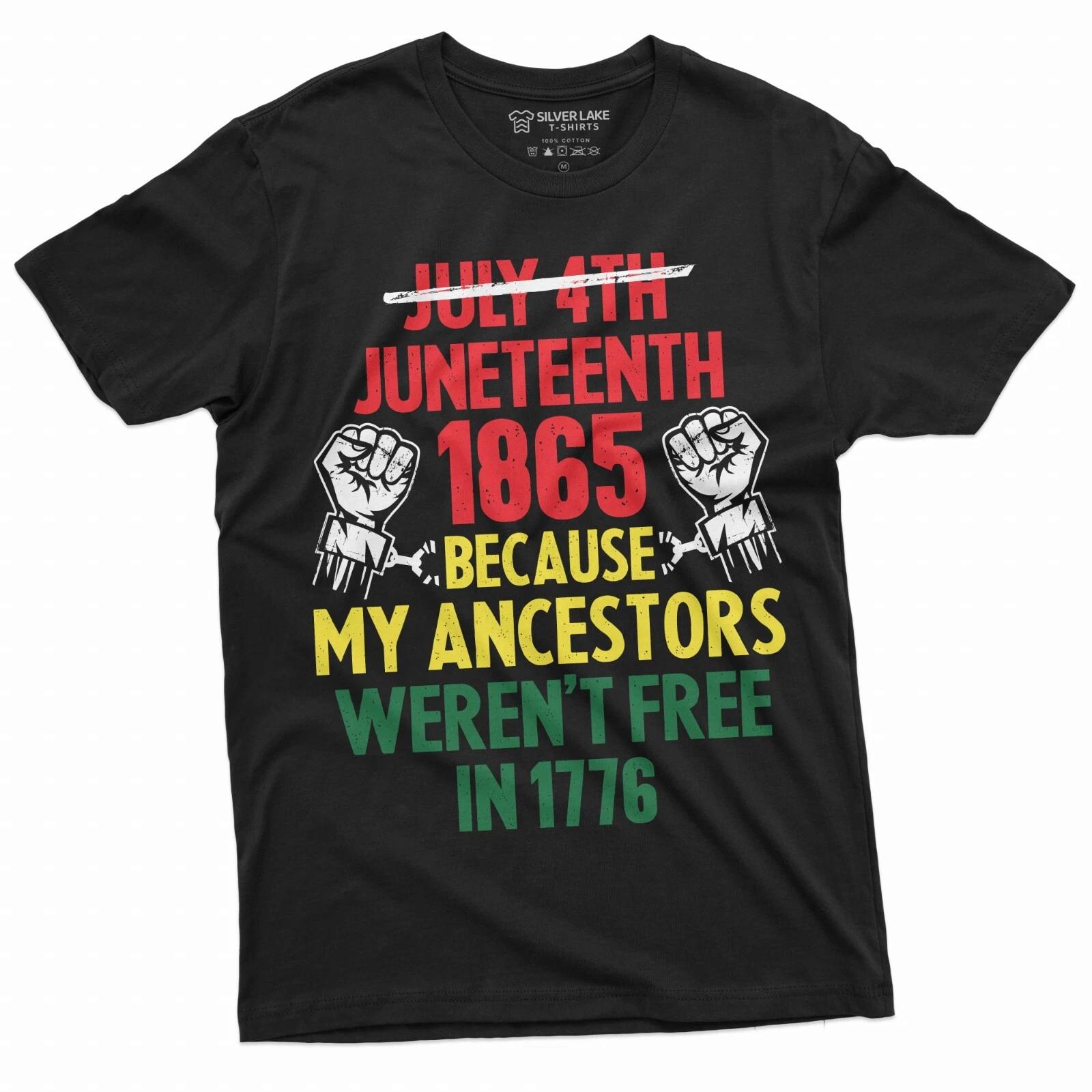 Juneteenth T-shirt 1865 Black Freedom Shirt Jubilee day Black freedom day tee S