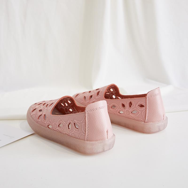 Summer Women Moccasins Leather Shoes Driving Comfort Flats Casual Nurse Penny Loafers Walking Minimalist Maternity Shoes for Girl