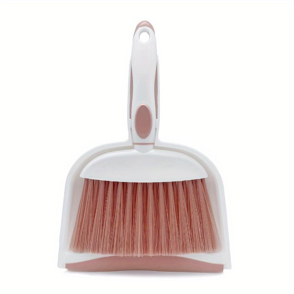 1Set Mini Broom and Dustpan Set - Suitable for Desktop, Household, Office розовый
