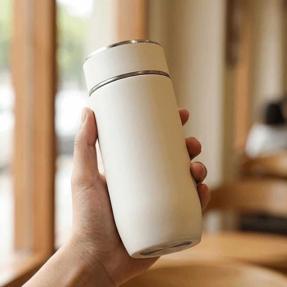 With Tea Filter Thermos Water Bottle 350ml Tea Brewing Cup Fashionable Coffee Mug  Car Use