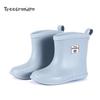 Children's Lightweight Non-slip Mid-calf Rain Boots for Toddlers - Boys & Girls Soft Sole Water Shoes