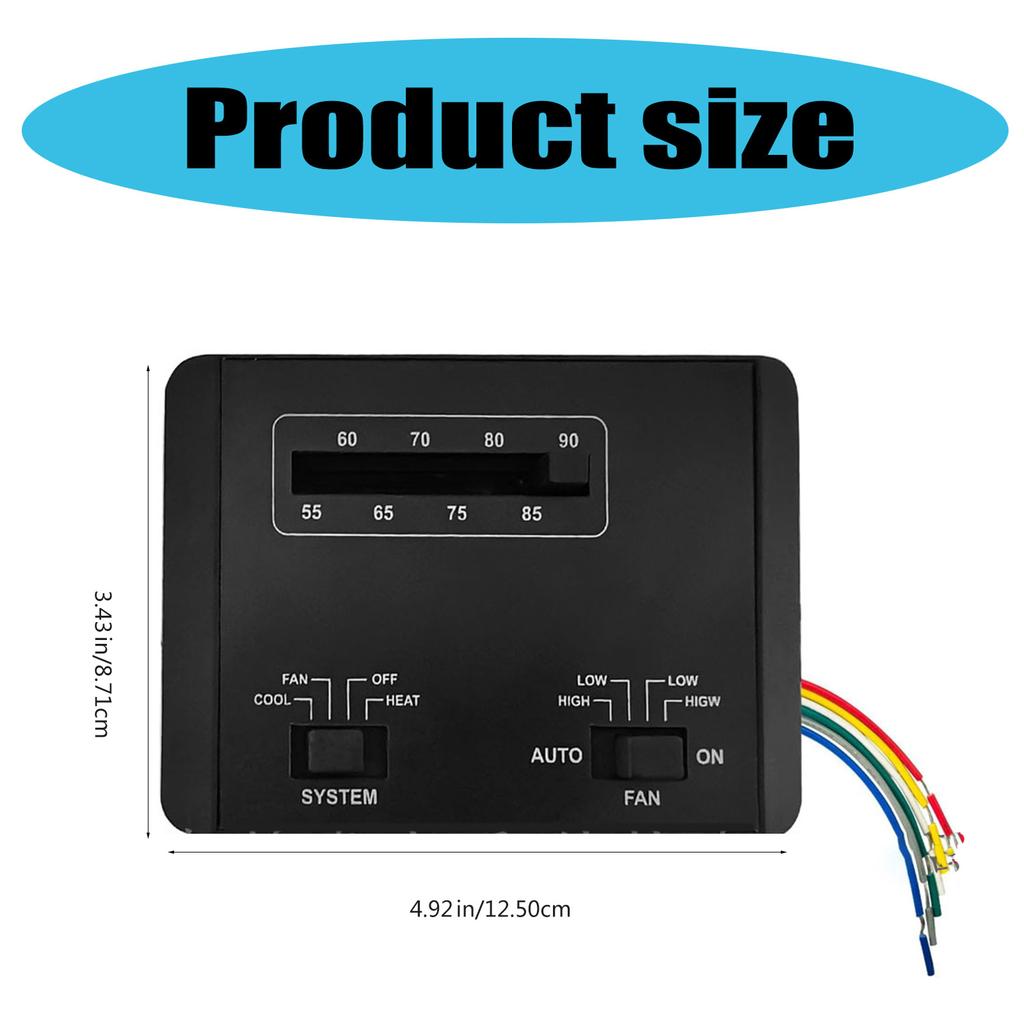 Effizienter Wohnmobil-Temperaturregler Thermostat Einstufige Heiz-/Kühlfunktion für Klimaanlagen der Mach-Serie