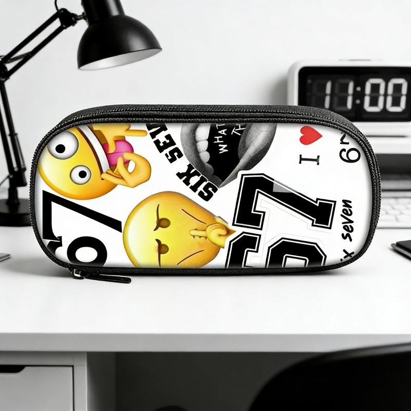 New 67 Stem Printed Soft Pencil Case Stationery Box for Primary And Middle School Students Cartoon Pattern Non-Polyester Mate