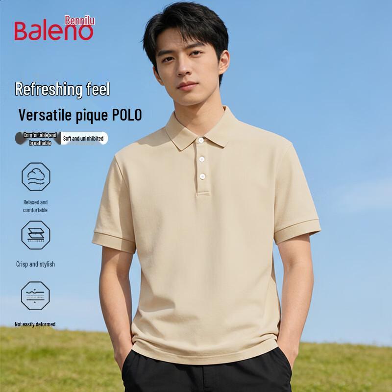 

Baleno Men s 2026 Summer Short Sleeve Polo Shirt 2XL