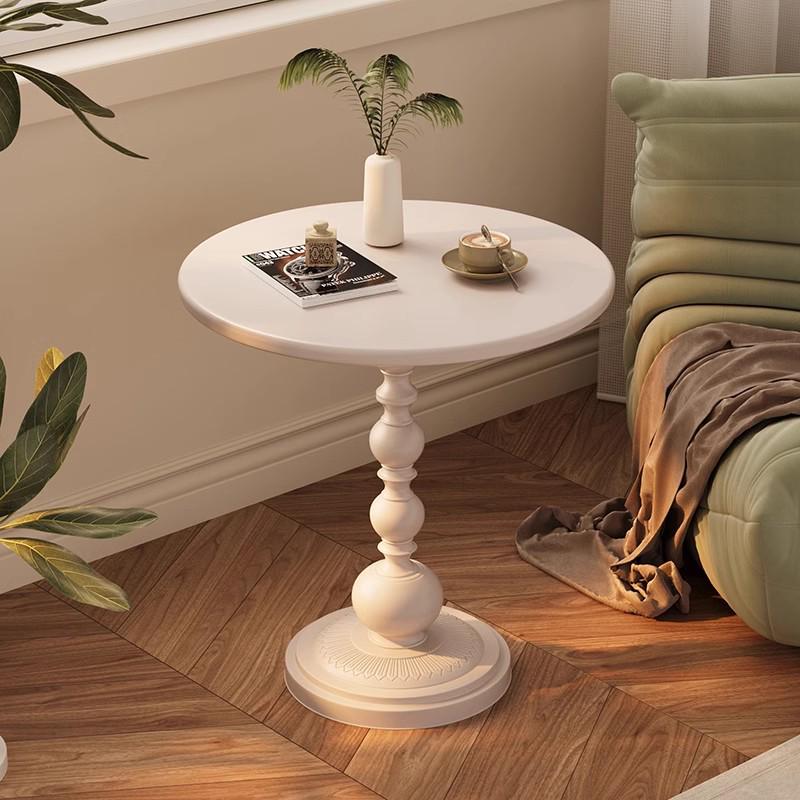 French Creative Black Bedside Table with Storage