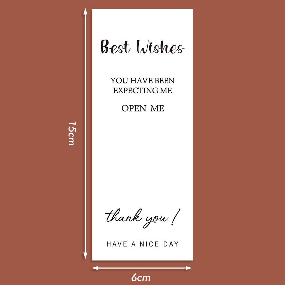 50pcs/roll Thank You Small Business Handmade Merchandise Decoration Sticker This Package Nice To Meet You Too Sticker Seal Label