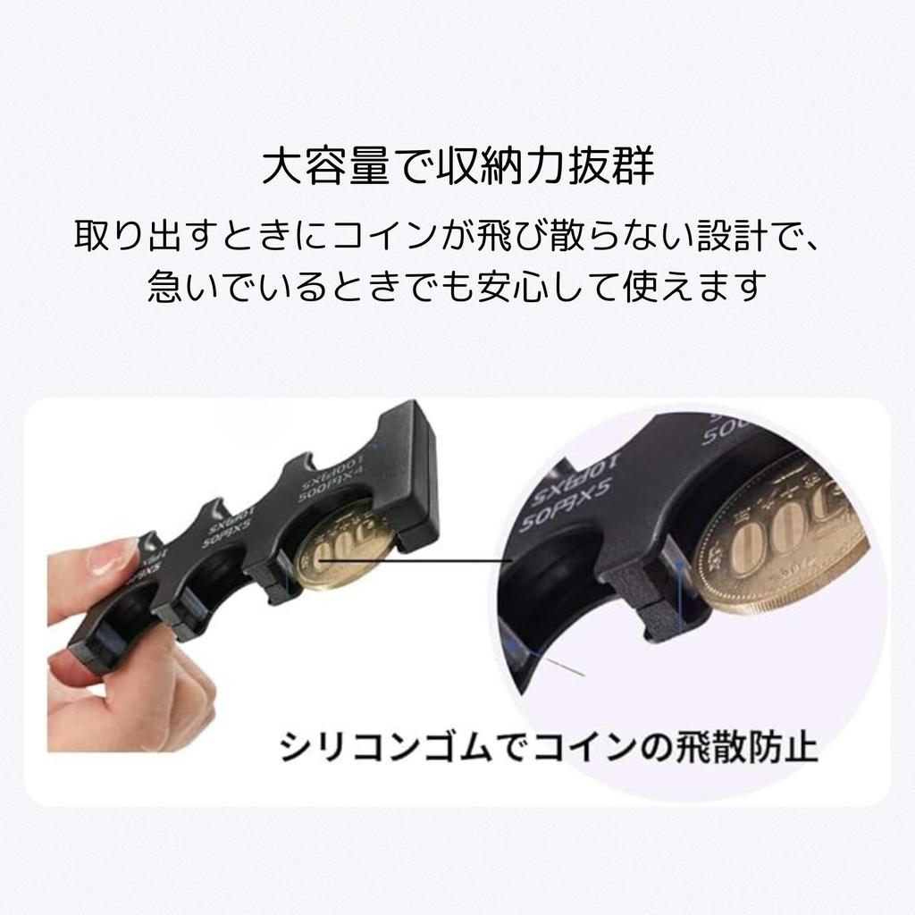 NASSIA Coin Organizer, Clear Case, Coin Holder, Coin Purse, Lightweight, Portable (White)