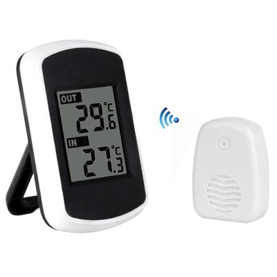 Digitalthermometer LCD Kabellos Innen-/Außentemperaturmessgerät Thermometer Temperaturmessung Umgebungswettertester