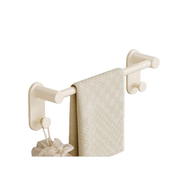 Yimiao Adhesive Wall-Mounted Towel Rack with Hooks