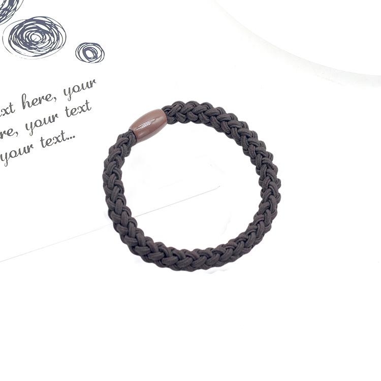 Korean Handmade Knitted Hair Scrunchies: High Elasticity, Braided Style Hair Ties.