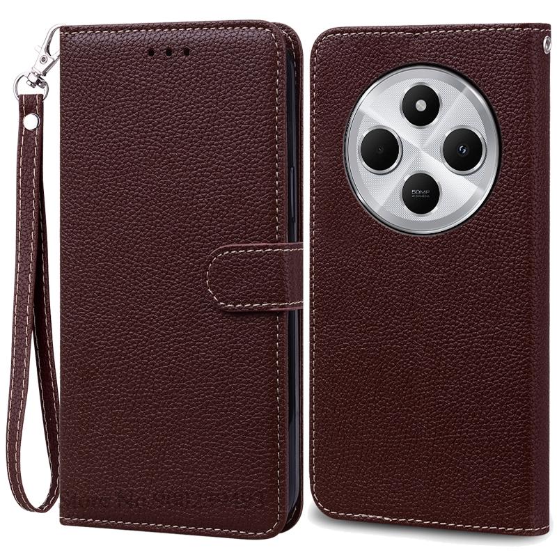 For Poco C75 Case Luxury Leather Flip Wallet Case For Poco C75 Case Xiaomi Poco C75 C 75 Case Silicone Book Cover Coque Fundas