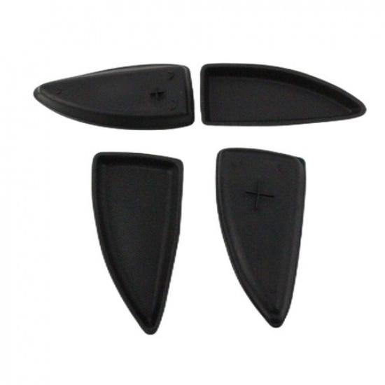 4x Interior Front and Rear Door-Switch Bezel Cap Set Black for Chevrolet Malibu