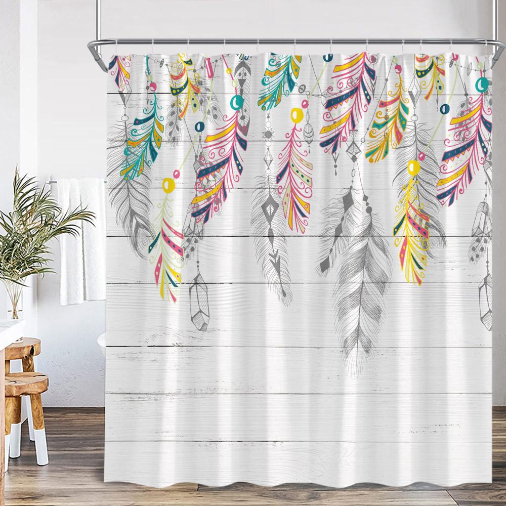3D Daisy Flower Farmhouse Shower Curtain Motivational Quotes Watercolor Floral Bathroom Decor Vintage Countryside Bath Curtain