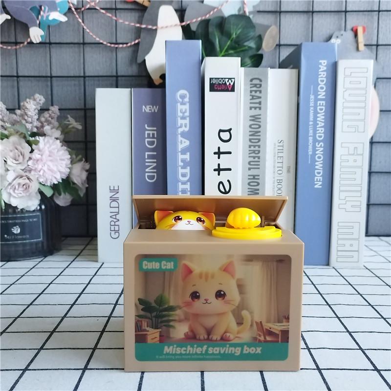 Upgraded Cute Cartoon Panda Money Stealer: Adorable Kitten-Themed Panda Savings Bank Gift Ornaments