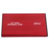 Hard Drive Enclosure 2.5in 4TB LED Indication Aluminum Housing Hot Swappable 5Gbps USB 3.0 Port External HDD Case Red