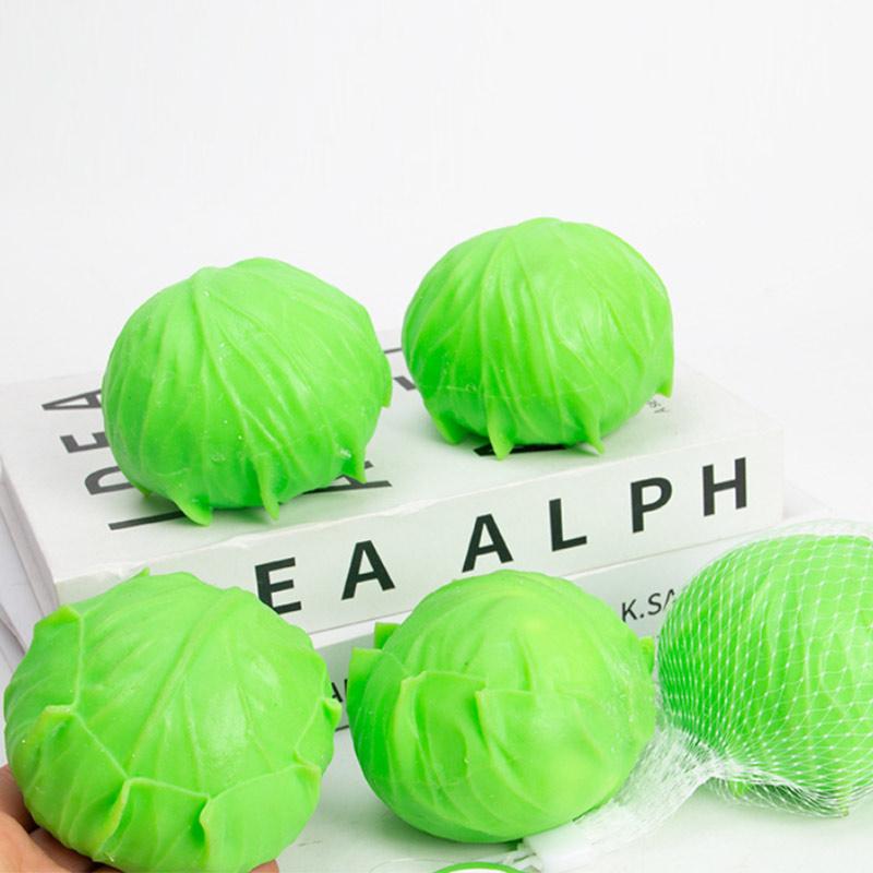 Simulated Cabbage Vegetable Squeeze Toy Funny Stress Relieving Toys Squishy Toy For Children's Souvenir Fans Gifts 2026 New