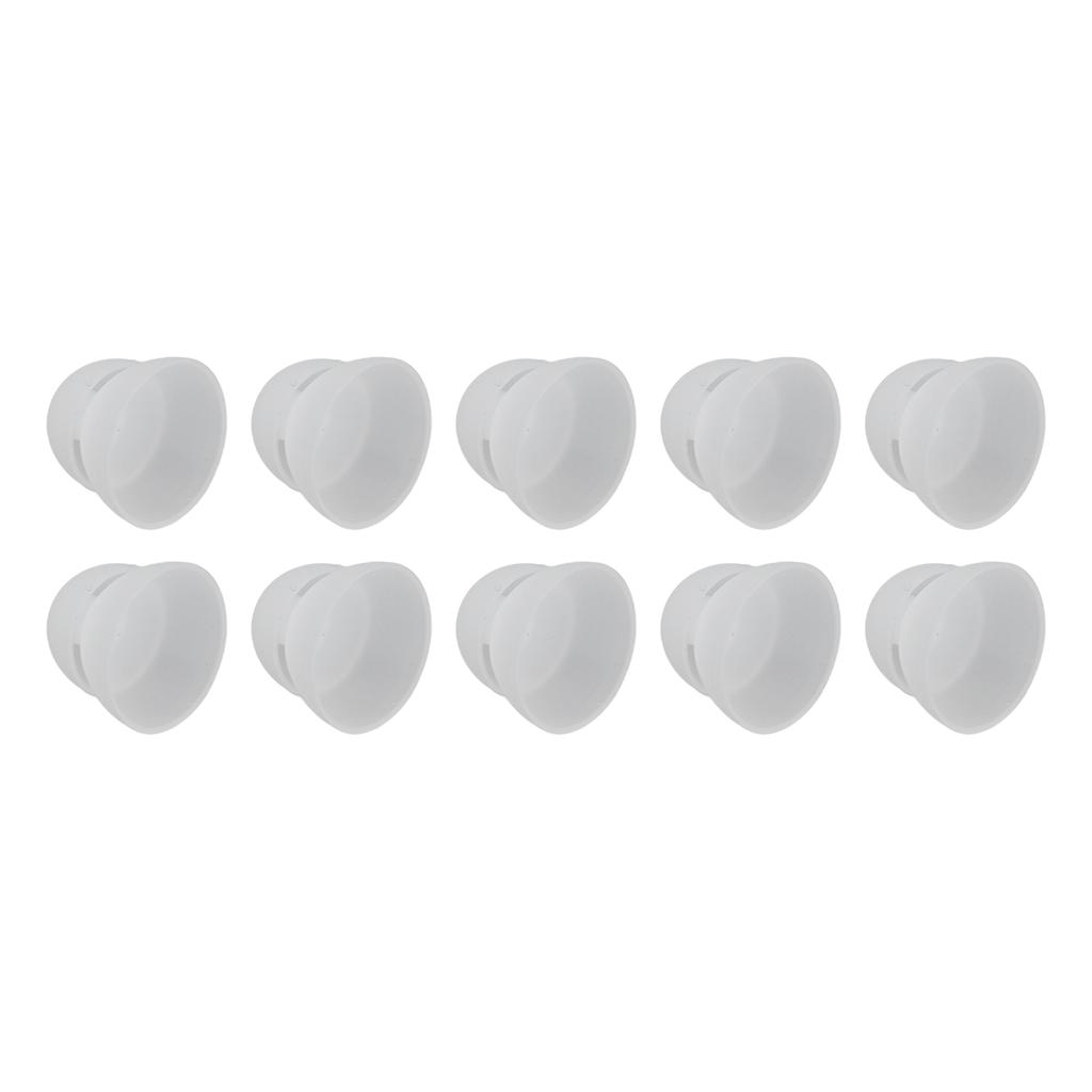 10PCS Hearing Aid Domes 12mm/0.5in Double Layer Soft Silicone Washable Removable Anti Static