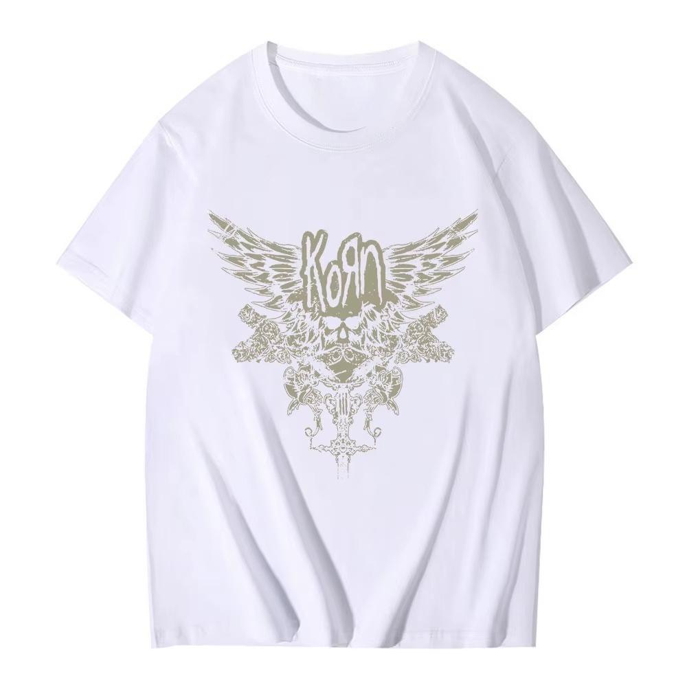 Neues Unisex und Unisex Vielseitiges T-Shirt Muster Gedruckt Sommer Vitalität Voll Kurzarm Street Style Lässige Kleidung Tshirt