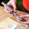 2-in-1 Pfeffer-/Salzmühle Edelstahl Kleine Pfeffermühle Küche Premium Manuell Drucktyp Gewürzmühle Küchengerät