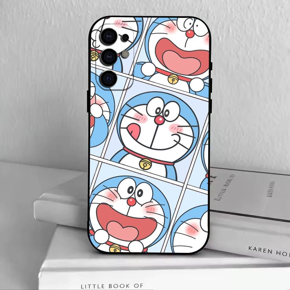 Cat Do rae mon  Phone Case For Samsung S25,S24,S21,S22,S23,S30,Ultra,S20,Plus,Fe,Soft Silicone Black Cover