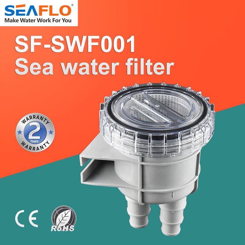 SEAFLO Sea Water Filter Boat Raw Water Intake Sea Water Strainer Under The Sink Water Filters Marine Parts Yacht Accessories