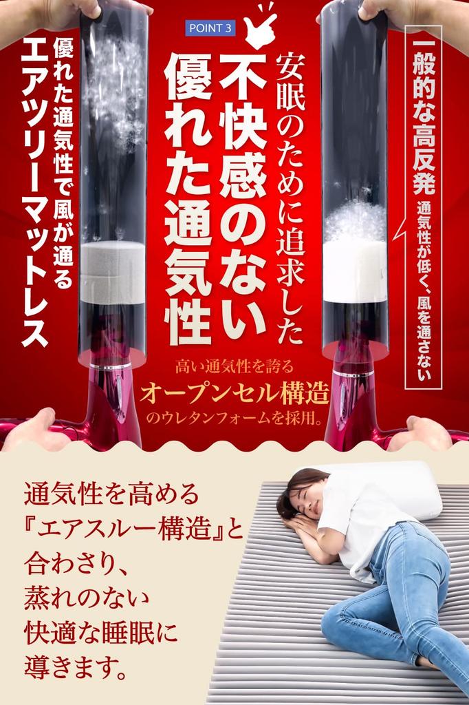 High Resilience Mattress leave fatigue AIRTREE Ideal Standing Posture Single Pressure Dispersion Highly Breathable Storage Belt Included Lower Back