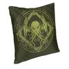 Federa per Cuscino Mostro del Mito di Lovecraft Cthulhu 50x50cm Poliestere Federa per Cuscino da Lancio Federa per Cuscino da Divano Sedia Decorazione Soggiorno