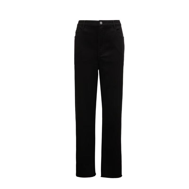 VEROMODA Women's Mid-Waist Cropped Frayed Hem Stretch Jeans