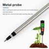 EC Soil Detector Digital EC Temperature Soil Tester 0.00-10.00 MS/cm Electrical Conductivity Soil Meter for Potted Plants Garden