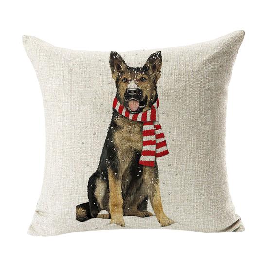 Weihnachten Tier Hund Leinen Kissenbezug Kissenbezug Sofa Bett Auto Cafe Büro Dekor