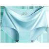 Plus Size Mid-Waist Ice Silk Triangle Briefs for Women