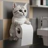 Dog Toilet Paper Holder Wall Mount Resin Shark Roll Paper Organizer Bathroom Kitchen Paper Towel Tissue Dispenser Decoration