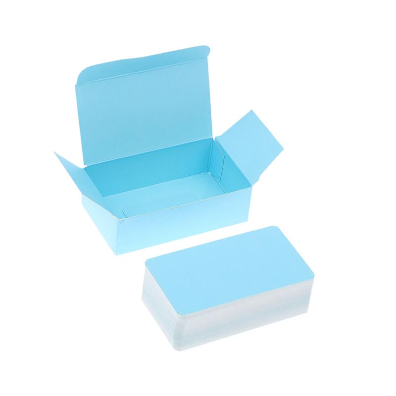 100 Teile/schachtel Kraftpapier Karte Doppelseitige Wort Karte Leere Visitenkarte Nachricht Hinweis Danke Karte Schreiben Karte Lernen Karte