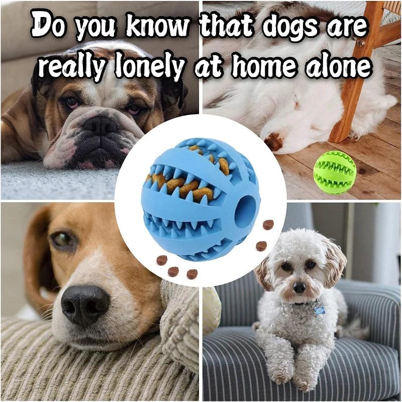 Dog Toy Ball Interactive Balls Puppy Chewing Toys Pet Tooth Cleaning Ball Cats Pets Food Treat Feeder Balls Toy
