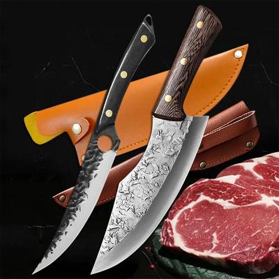 Forged Meat Knife Kitchen Knives Butcher Knife Chef Slicing Boning Knife Outdoors Barbecue Fishing Cutter