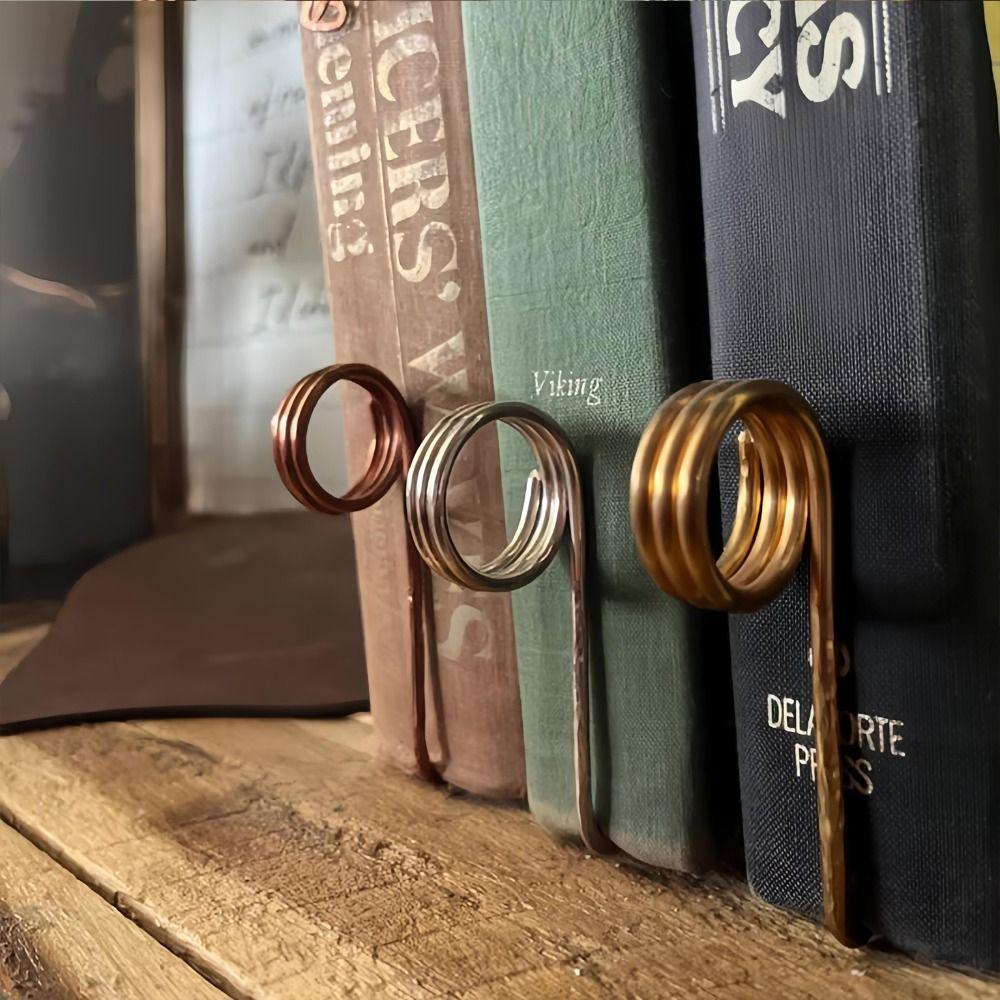Metal Book Holder Ring Bookmark Simple Portable Thumb Book Page Holder Light Weight Finger Ring Book Opener Holder