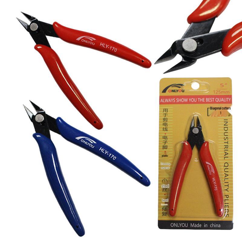 170 PLATO High-Quality Angled Mini Water & Electronic Pliers HLY-170 HLY-170 Red Version