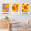 Cherry Lemon Orange Strawberry Abstract Fruit Wall Art Canvas Painting Nordic Posters Prints Wall Pictures For Living Room Decor No Frame