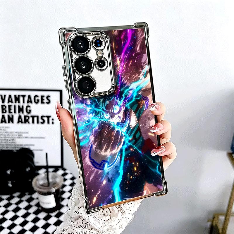 MHA My Hero Midoriya Izuku Deku Soft Phone Case For Samsung Galaxy S26 Ultra S25 Edge S24 FE S23 Plus S22 S21 + S20 Plating Anti
