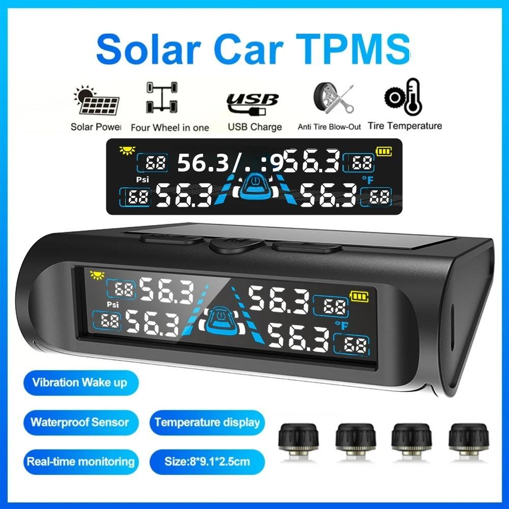 Solar Tire Pressure Monitoring System with External Sensors