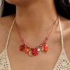 Beach Vacation Starfish Fish Shell Charm Necklace for Women Beige Rope Chain Imitation Pearl Ocean Boho Summer Jewelry Gift