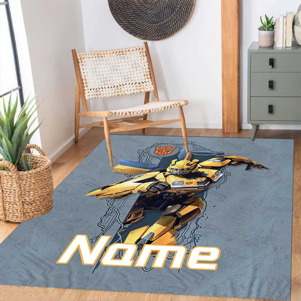 Love Transformers (11) Customize your name rug, office chair cushion, home bedroom living room gift.