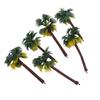 5Pcs Mini Tropical Palm Tree Simulation Plastic Coconut Tree Bonsai Miniature Landscape Decoration Scenery Model
