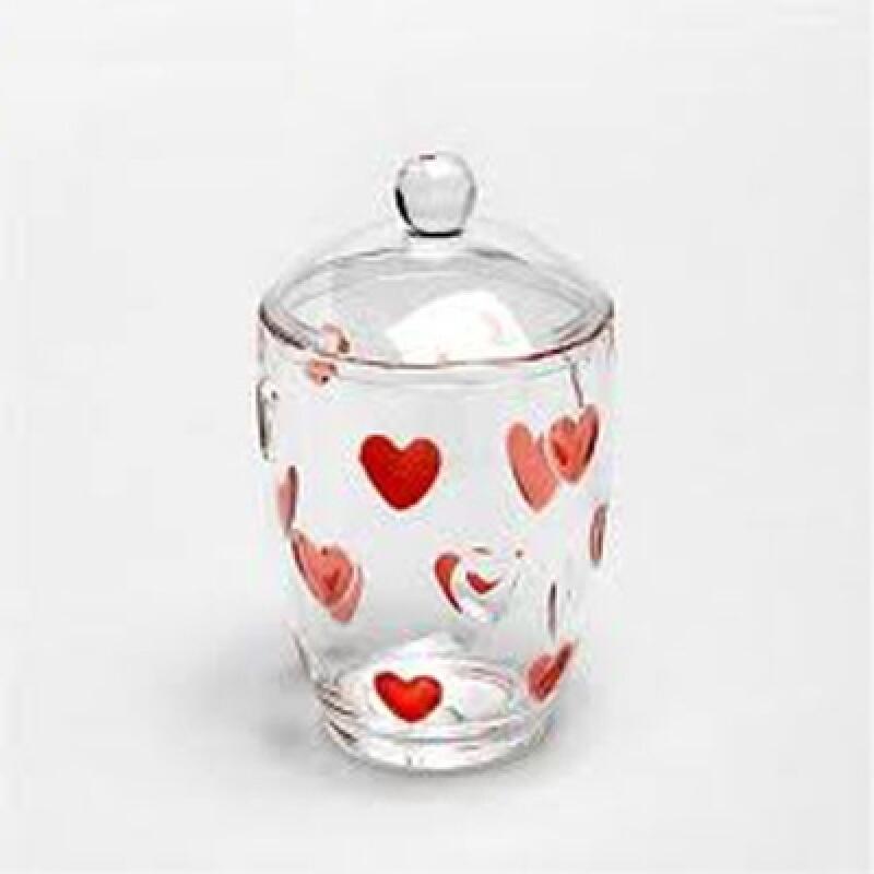 Design Life Heart Acrylic Cotton Can (Seasoning Can)