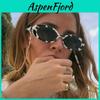 Fashion Women Oval Frame Sunglasses Small Glasses Ladies Retro Sun Glasses With Resin Lenses