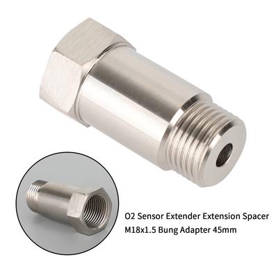 Adapter do eliminacji kontrolki Check Engine, adapter czujnika tlenu O2, M18x1.5, króciec, 45mm