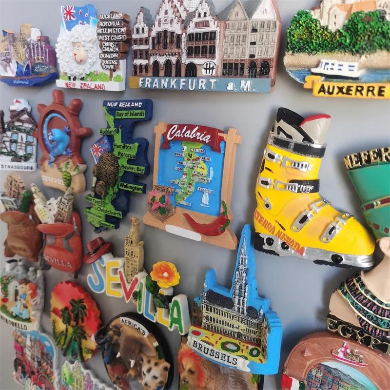 Μαγνητάκια Ψυγείου Τουριστικό Σουβενίρ Γαλλία Νέα Ζηλανδία Φρανκφούρτη Νεβάδα Τενερίφη Ισπανία Αίγυπτος Βρυξέλλες Αφρική Άμστερνταμ Βερολίνο Σαϊπάν