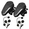 Motorcycle Bluetooth Helmet Headsets Intercom for Riders Wireless Intercomunicador Interphone MP3 FM