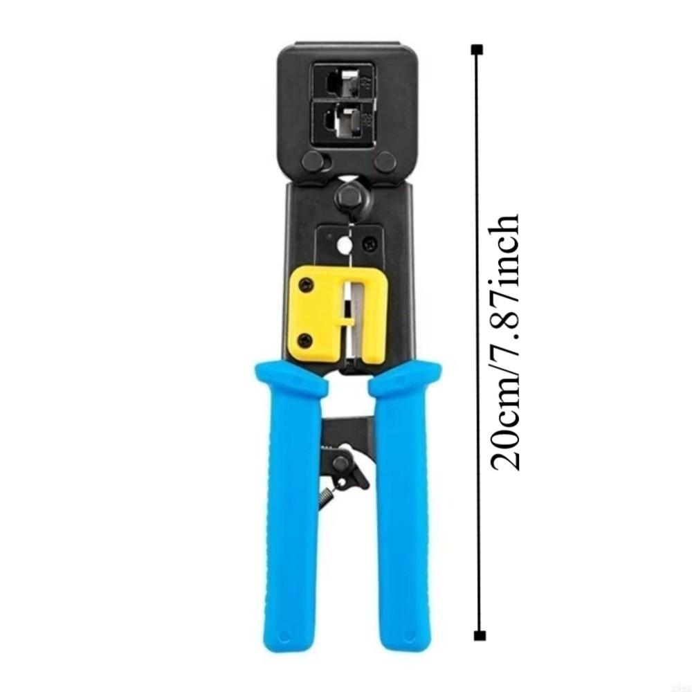 Portable Hand Network Tools Pliers Pass Through Crimper Tongs Clip  for Networking Telephone